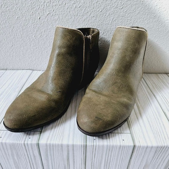 Sam Edelman Green Gray Ankle Booties- Girl's Size 4 - Picture 2 of 7